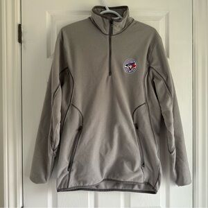 Blue Jays Fleece 1/4 Zip Sweater, men’s size M, stitched logo